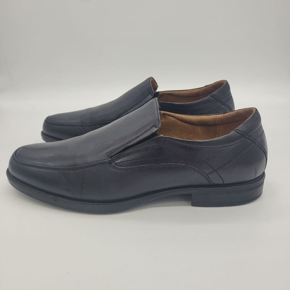 Florsheim Shoes Men 12 D Midtown Bike Toe Slip On Black